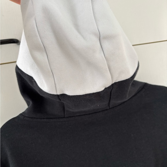 Adidas Adicross Sweatshirt Hoodie Men 2XL Half Zip-Up Black White - Picture 5 of 12